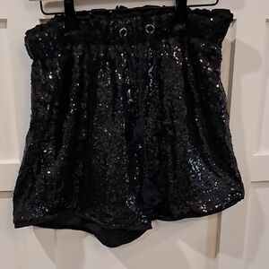 Black Sequin Skirt